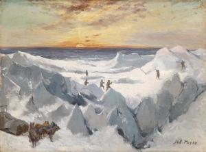 PAYER Julius J.P 1841-1915,Scene from the Expedition to Franz Josef Land,Palais Dorotheum 2013-09-17