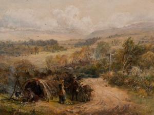 PAYNE David 1844-1891,Landscape with Donkey and Tent,Auctionata DE 2016-03-01