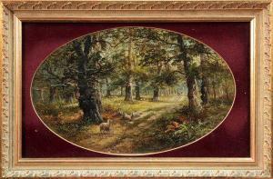 PAYNE David 1844-1891,Sheep in a Wooded Landscape,Clars Auction Gallery US 2009-08-08