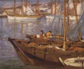 PAYNE Edgar Alwin 1883-1947,Fishing Boats, Blue Nets,Christie's GB 2006-10-26
