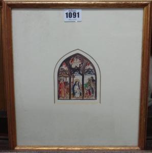 Payne Edward Raymond,Nativity: design for Stained Glass,Bellmans Fine Art Auctioneers 2018-03-06