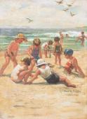 PAYNE Frances Mallalieu 1885-1975,Beach Games,Mossgreen AU 2014-10-28