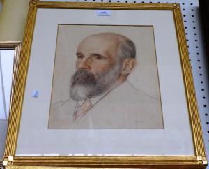 PAYNE Henry A 1900-1900,portrait of a gentleman,1915,Bellmans Fine Art Auctioneers GB 2014-09-12