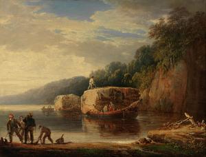 PAYNE William 1760-1833,Timber Barges at anchor,Bonhams GB 2024-03-14