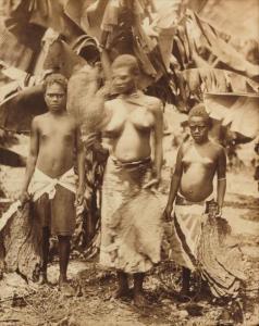 PEACE James 1800,Femme et enfants indigènes dans un champ de bana,1890,Pierre Bergé & Associés 2012-03-07