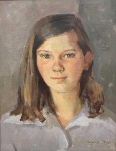 PEACH Margaret,Head and shoulders portrait of a girl,Lacy Scott & Knight GB 2023-03-17