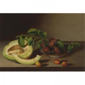 PEALE Margaretta Angelica 1795-1882,MELON, CHERRIES AND PLUMS,Sotheby's GB 2008-05-22