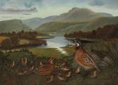 PEALE Rubens 1784-1865,Quail in Landscape,1864,Christie's GB 2010-05-20