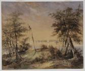 PEALE Washington 1825-1868,View of a River,1855,Brunk Auctions US 2017-03-24