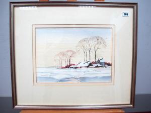 PEARCE ANTONY 1933,Snowy Landscape with Bare Trees,Sheffield Auction Gallery GB 2017-09-22