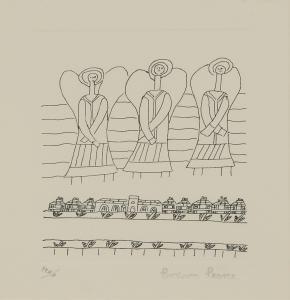 PEARCE Bryan 1929-2006,Three Angels Above a Church,Sworders GB 2024-04-09