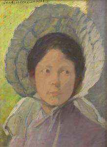 PEARCE Charles Sprague 1851-1914,Lady with a Bonnet,Freeman US 2023-12-05
