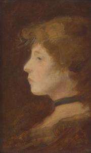 PEARCE Charles Sprague 1851-1914,Woman in Profile Profile,Freeman US 2023-12-05
