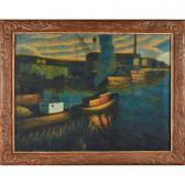 PEARCE Glenn Stuart 1909-1986,Red Tug Moving,1937,Rago Arts and Auction Center US 2017-10-21