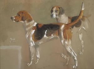 PEARCE Stephen 1819-1904,Five sketches of Cottesmore foxhounds,1873,Christie's GB 2018-07-11
