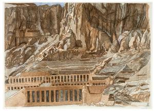 PEARLSTEIN Philip 1924-2022,The Temple of Hatshepsut; Tintern Abbe,1979,Los Angeles Modern Auctions 2018-06-10
