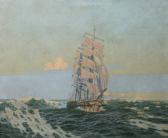 PEARS Charles 1873-1958,Overdue, a sunlit clipper.,David Lay GB 2006-05-04