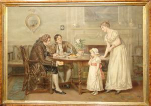 PEARSE Alfred 1856-1933,Depicting a seated Gentleman offering a young girl,Dickins GB 2007-10-05