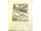 PEARSE Norah 1885-1980,Surfing scene,Smiths of Newent Auctioneers GB 2015-12-04