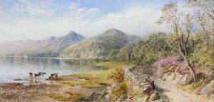 PEARSON Cornelius 1805-1891,At the Lakeside,1865,Halls GB 2013-10-23
