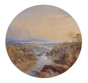 PEARSON Cornelius 1805-1891,Mouth of the Avon with steamship,1852,Clevedon Salerooms GB 2024-03-14