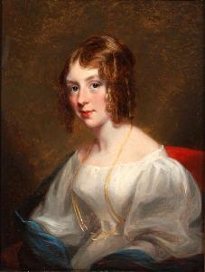 PEARSON Mary Martha Dutton 1799-1871,Portrait of a lady wearing a white dress andblue ,1830,Bonhams 2010-09-08