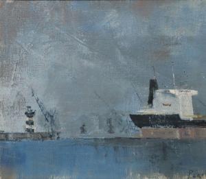 PEARSON Peter 1955,DUBLIN PORT,De Veres Art Auctions IE 2023-07-18