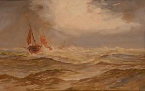 PEARSON william henry 1849-1923,Off the Coast,Bamfords Auctioneers and Valuers GB 2021-07-20