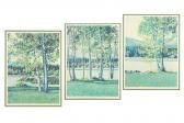 Pease Michael 1930-2007,Summer Lake Triptych,Susanin's US 2019-08-15