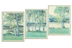 Pease Michael 1930-2007,Summer Lake Triptych,Susanin's US 2019-08-15