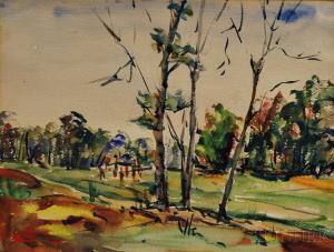 PEASLEE Marguerite Elliott 1901-1961,Landscape with Trees,Skinner US 2015-08-13