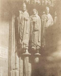 PECARRERE EMILE 1816-1863,Figures du portail d,1851,Gautier-Goxe-Belaisch, Enghien Hotel des ventes 2016-11-16
