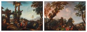 PECCHIO Domenico 1687-1760,A pair of river landscapes,Sotheby's GB 2024-04-10