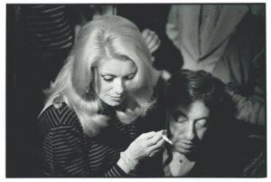 PECCOUX Martine 1950,Catherine Deneuve et Serge Gainsbourg lors d'un en,1980,Ader FR 2009-07-01