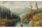 PECK charles 1827-1900,Mountain Landscape,1897,Susanin's US 2020-12-09