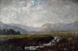 PECK charles 1827-1900,Plains Landscape,1890,iGavel US 2014-03-28