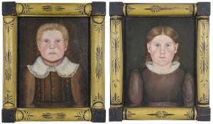 PECK Sheldon 1797-1869,Fraternal Twins,Brunk Auctions US 2023-11-18