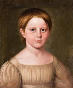 PECKHAM Robert Deacon 1785-1877,Portrait of Ruth,Skinner US 2022-03-30