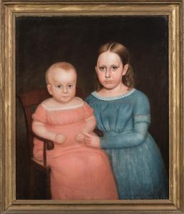 PECKHAM Robert Deacon 1785-1877,Portrait of Two Children,Skinner US 2022-03-30