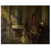 PECZ Henrik 1813-1868,Church Scene,Kodner Galleries US 2023-06-28