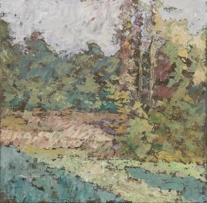 PEDERSEN Hugo Vilfred 1870-1959,Forest view with spruces,Bruun Rasmussen DK 2023-09-04