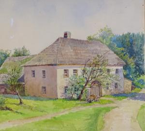 Pedersen Knud 1925-2014,country buildings,Burstow and Hewett GB 2019-04-17