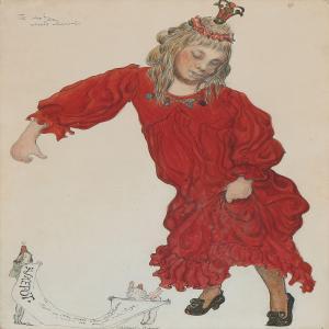 PEDERSEN Michael 1882-1918,"Askepot". Cinderella,1907,Bruun Rasmussen DK 2015-10-12