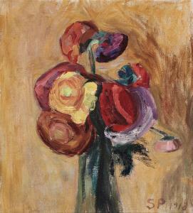 PEDERSEN Sophie Petrine 1885-1950,Still life with flowers,1918,Bruun Rasmussen DK 2024-03-12