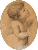 PEDERSEN Vilhelm Thomas 1820-1859,A baby boy on his mother's lap,1844,Bruun Rasmussen DK 2018-07-02