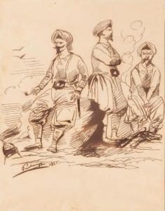 PEDRO V Rei D 1837-1861,Trois soldats orientaux,1855,Beaussant-Lefèvre FR 2020-12-11