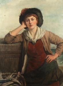 PEELE John Thomas 1822-1897,Cornish Fish-girl,1884,Bonhams GB 2021-03-03