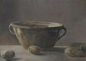 PEERDT te Ernst Carl Friedrich,Still life with bowl and potatoes,Peter Karbstein 2020-07-11