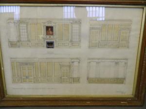 PEERS W.G,interior elevations of a grand building,1914,Crow's Auction Gallery GB 2017-05-10