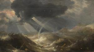 PEETERS Bonaventura I,La fin du Déluge avec l'Arche de Noé sur le mont A,Christie's 2023-11-15